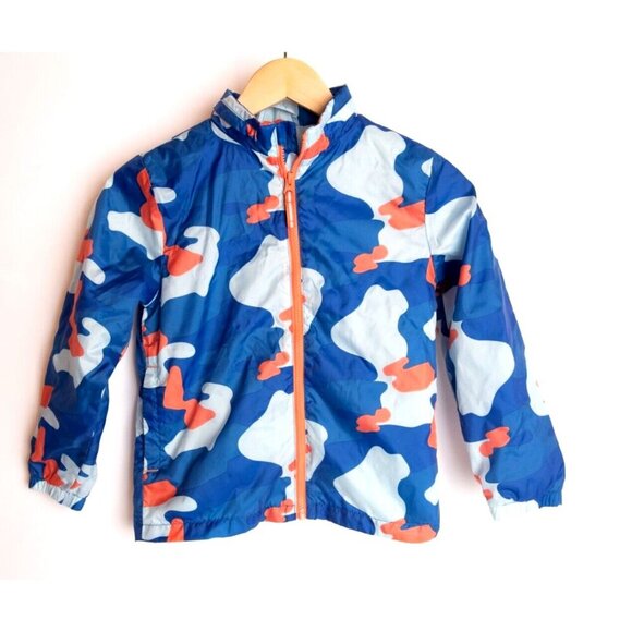 Cat & Jack Other - Cat & Jack Raincoat Windbreaker Size 6-7 Blue Orange